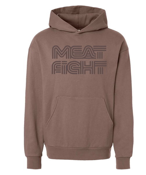 Meat Fight Hoodie - Brown
