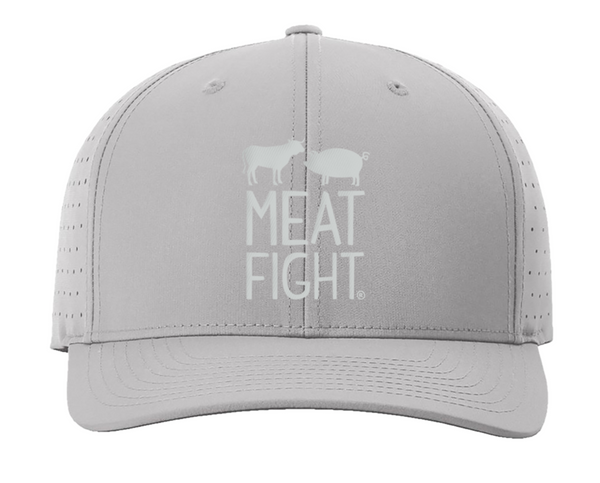 Meat Fight Logo Hat - Grey
