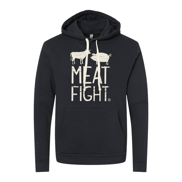 Meat Fight Black Hoodie  30% OFF