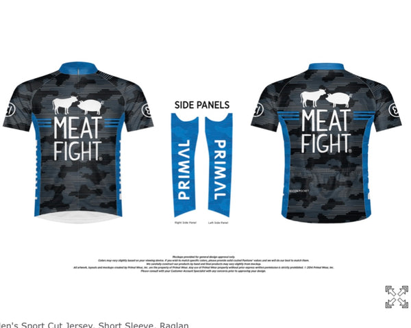 Meat Fight Blue Steel Bike Jersey